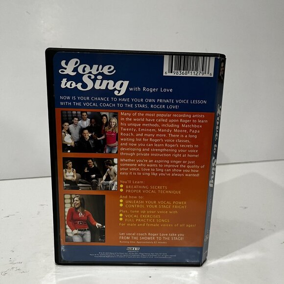 Love To Sing With Roger Love DVD, 2004 Singing RARE OOP W/ Rare Bonus CD Learn! - Picture 2 of 4